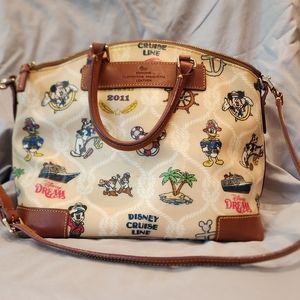 2011 Dooney & Bourke satchel, Inaugural Voyages design for the Disney Dream